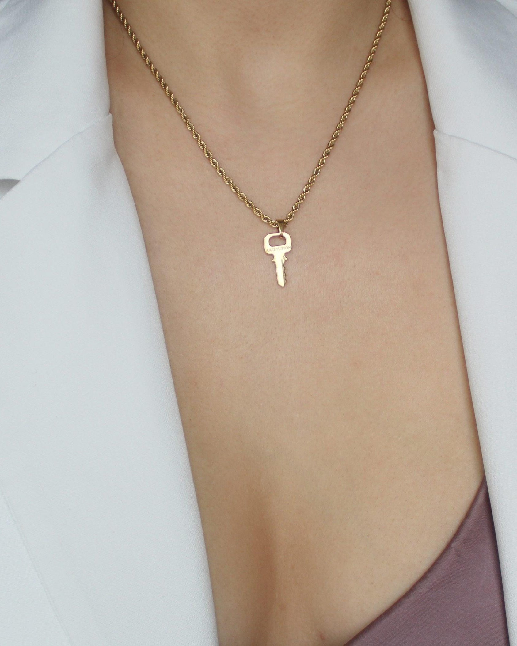 Authentic Louis Vuitton Key Pendant Necklace - Boutique SecondLife