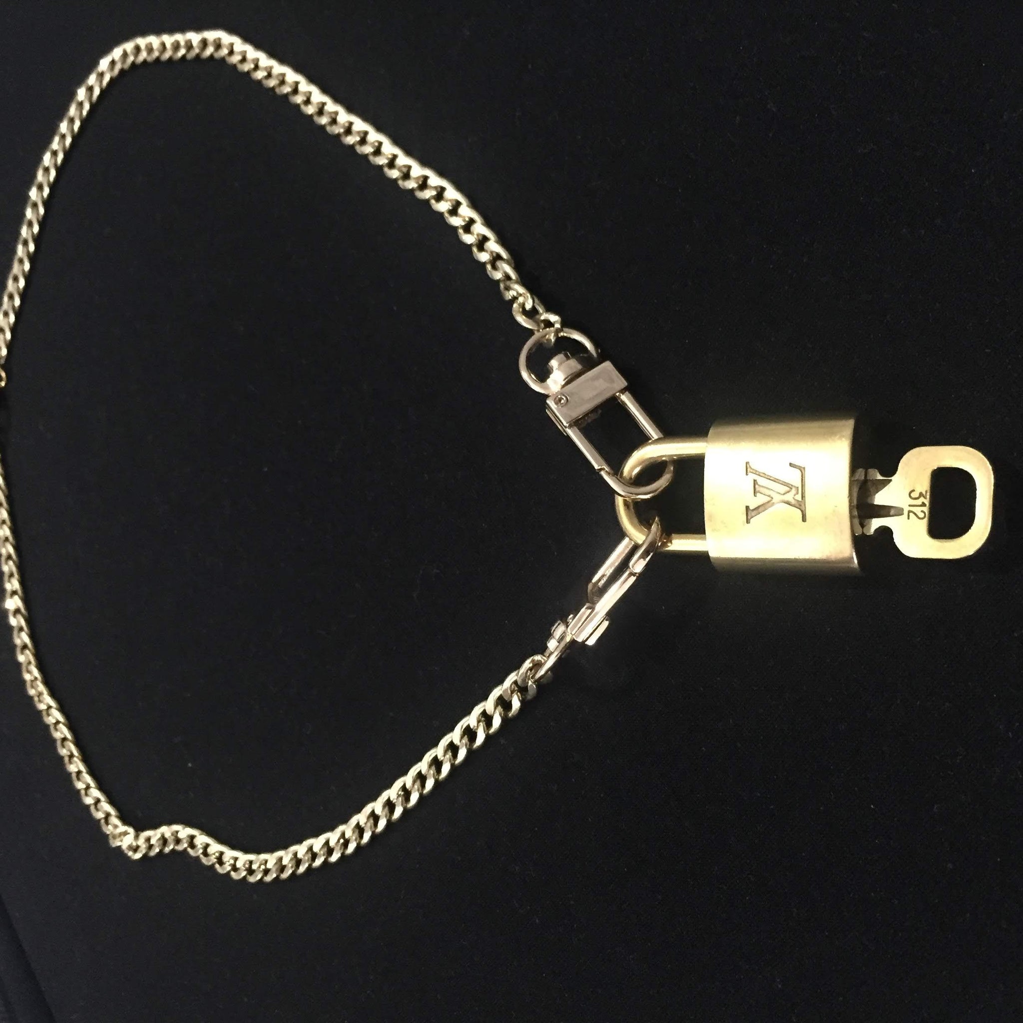 Authentic Louis Vuitton Gold Brass Lock and Key Set 312 -  UK