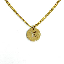Load image into Gallery viewer, Authentic Louis Vuitton Looping Logo Charm - Necklace - Boutique SecondLife