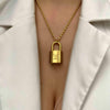 Authentic Louis Vuitton Padlock with Rope Chain Necklace - Boutique SecondLife