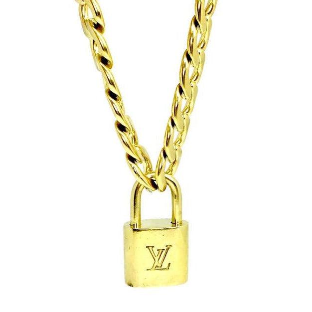 Louis Vuitton Padlock with Chunky Chain Necklace - Boutique SecondLife
