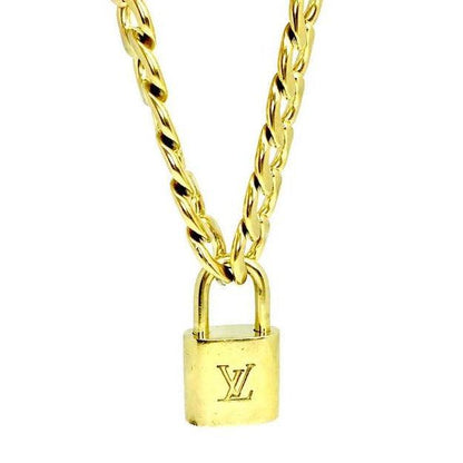 Louis Vuitton Padlock with Chunky Chain Necklace - Boutique SecondLife