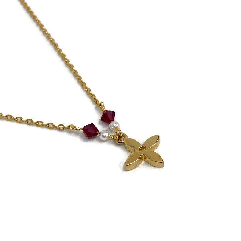 Authentic Louis Vuitton Pendant Flower Reworked Pendant - Boutique SecondLife