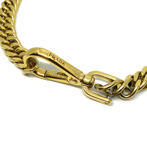 Repurposed Authentic Prada Clasp- Necklace - Boutique SecondLife