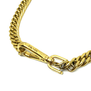 Repurposed Authentic Prada Clasp- Necklace - Boutique SecondLife