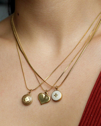 Authentic Louis Vuitton Heart Pendant- Necklace - Boutique SecondLife