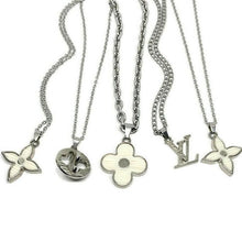 Load image into Gallery viewer, Authentic Louis Vuitton Flower Silver Charm- Reworked Necklace - Boutique SecondLife