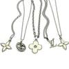 Authentic Louis Vuitton Flower Silver Charm- Reworked Necklace - Boutique SecondLife