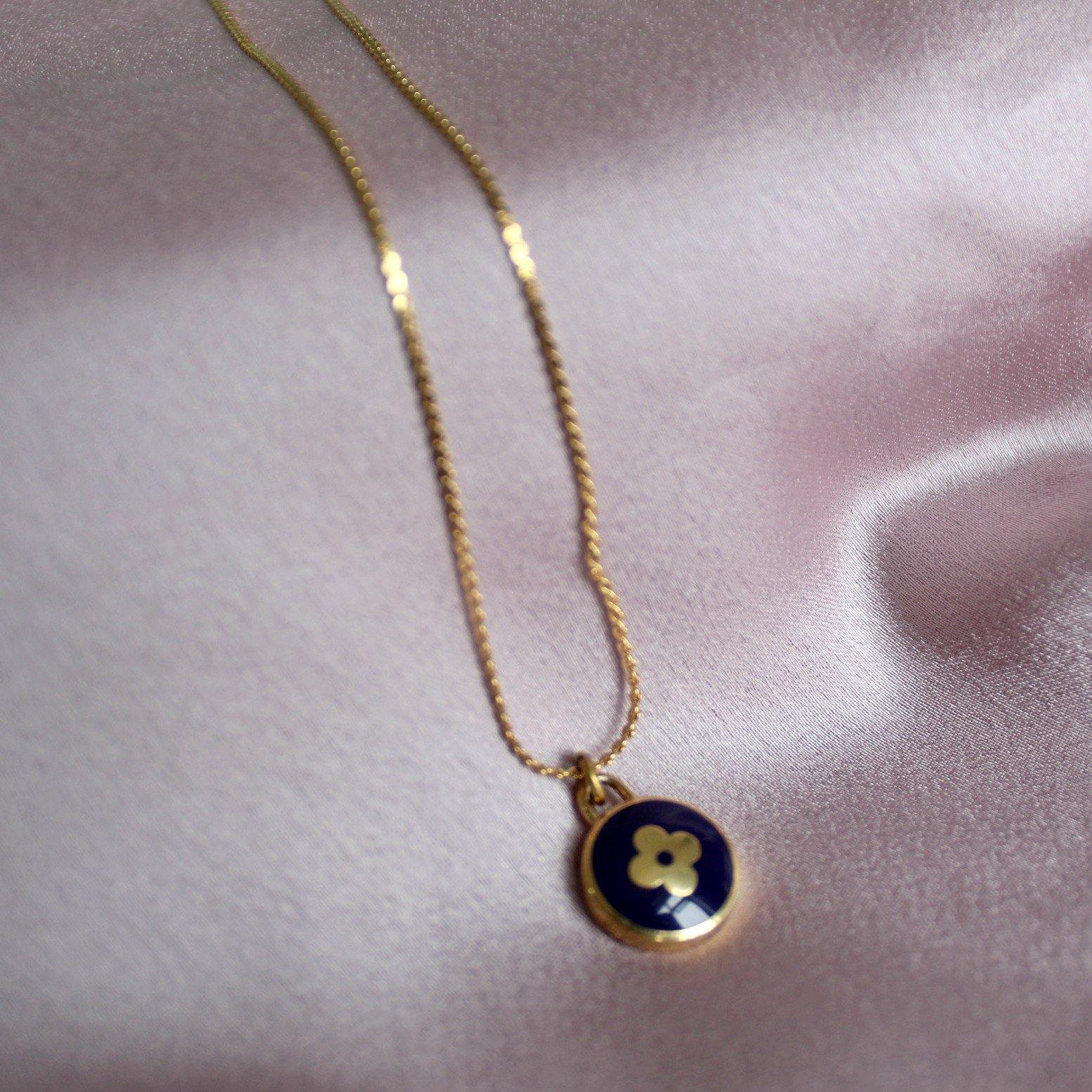 Authentic Louis Vuitton Dark Blue Pendant Pastilles - Boutique SecondLife