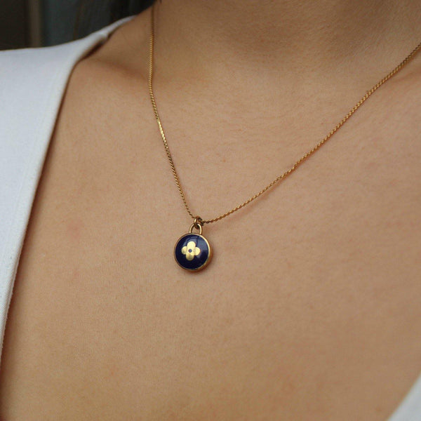 Authentic Louis Vuitton Dark Blue Pendant Pastilles - Boutique SecondLife