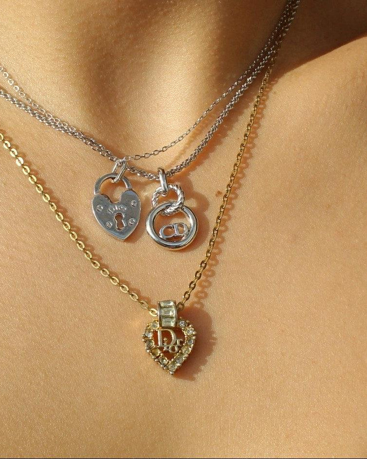 Authentic Dior Pendant Heart from Vintage Bracelet - Boutique SecondLife