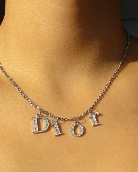 Authentic Dior Spellout Necklace - Boutique SecondLife