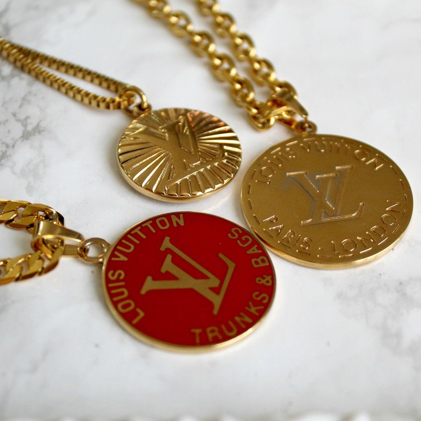 Authentic Louis Vuitton Pendant- Reworked Necklace - Boutique SecondLife