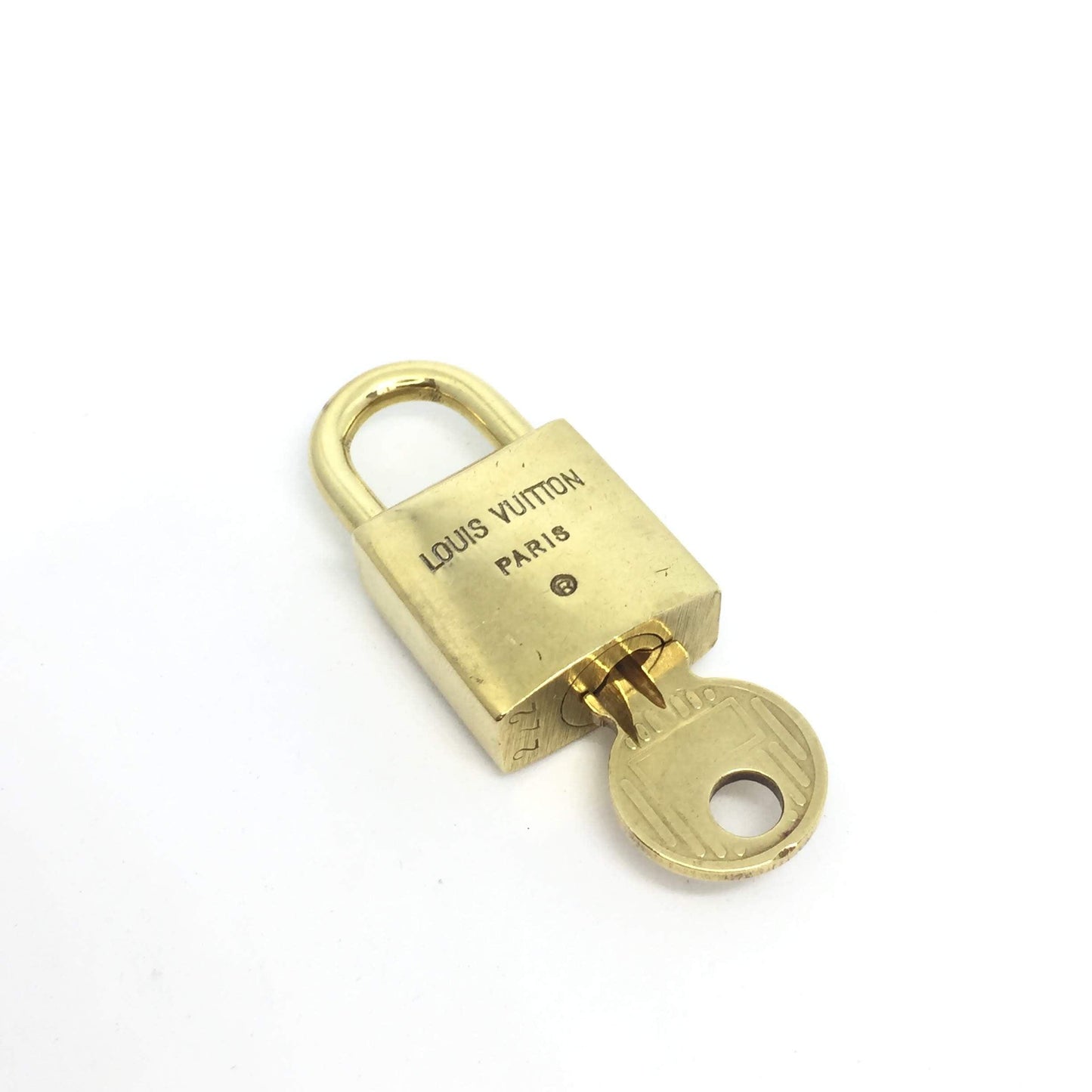 Authentic Louis Vuitton Padlock Set Key + Lock brass - Boutique SecondLife