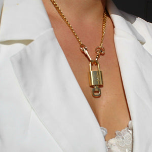 louis vuitton lock and key necklace