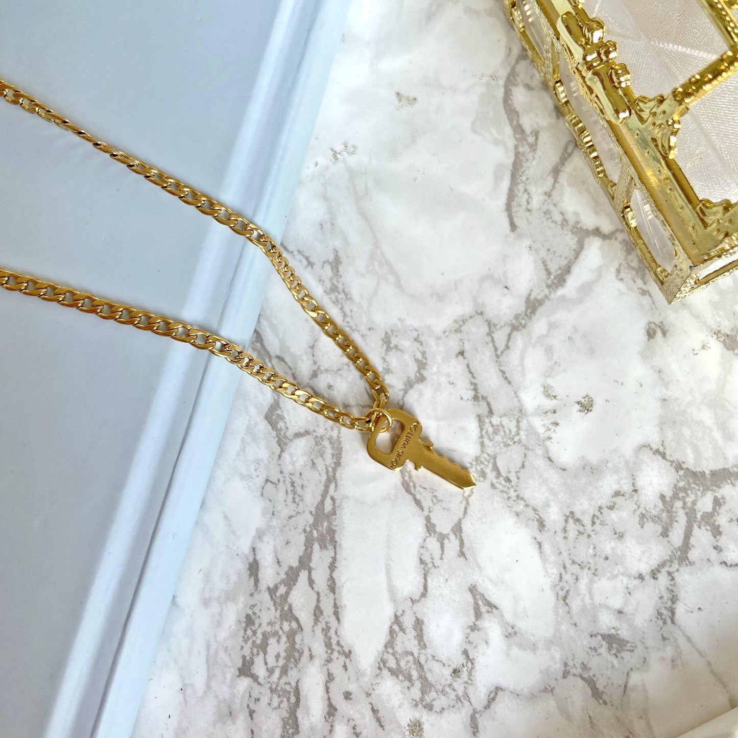 Authentic Louis Vuitton Key Pendant- Necklace - Boutique SecondLife