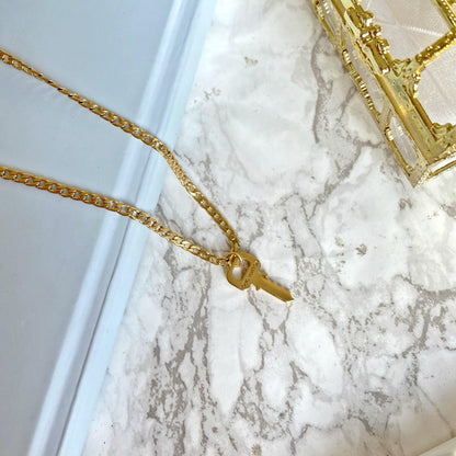 Authentic Louis Vuitton Key Pendant- Necklace - Boutique SecondLife