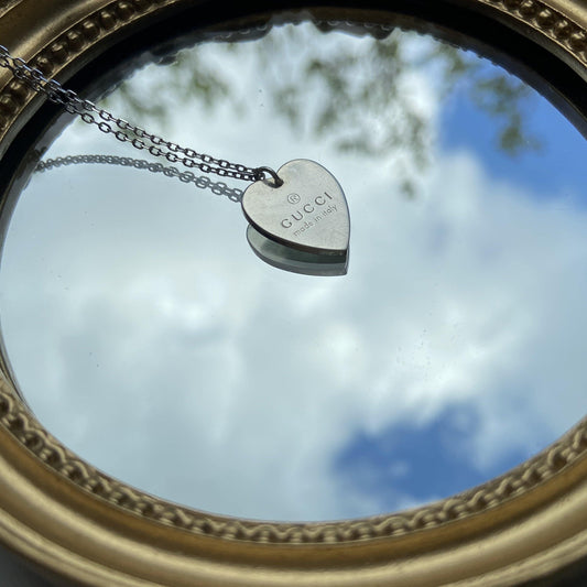Repurposed Medium Gucci Pendant heart - Boutique SecondLife