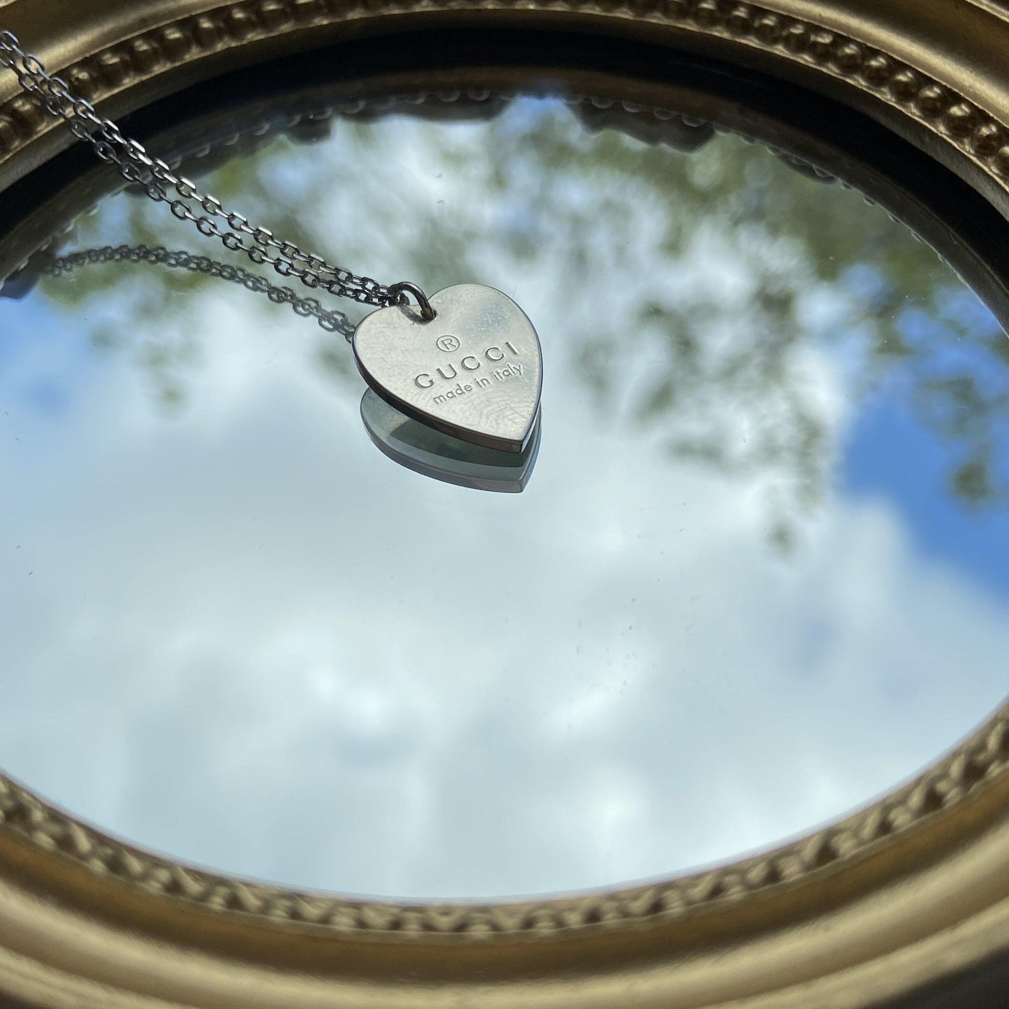 Repurposed Medium Gucci Pendant heart - Boutique SecondLife