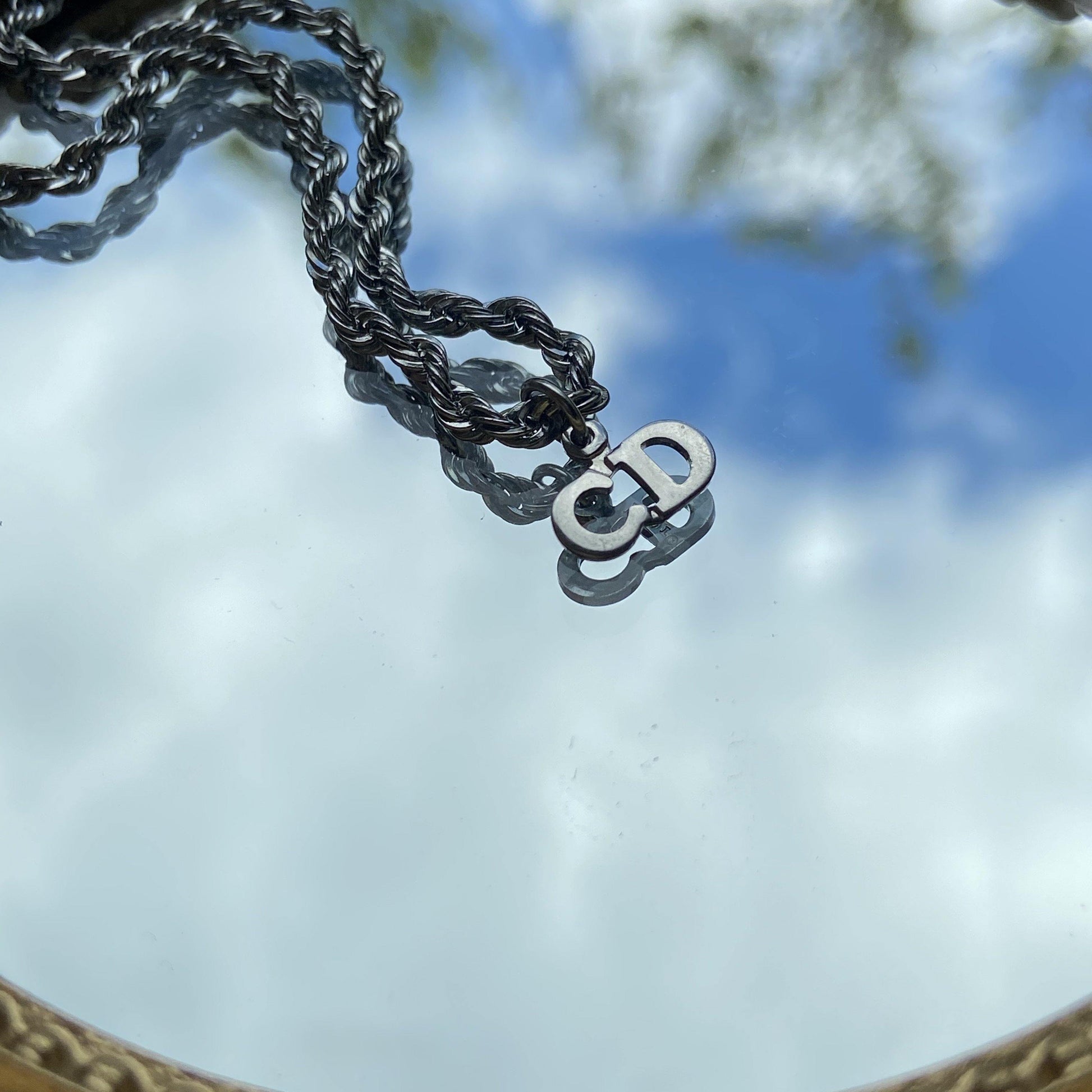 Reworked Mini Dior Pendant - Necklace - Boutique SecondLife