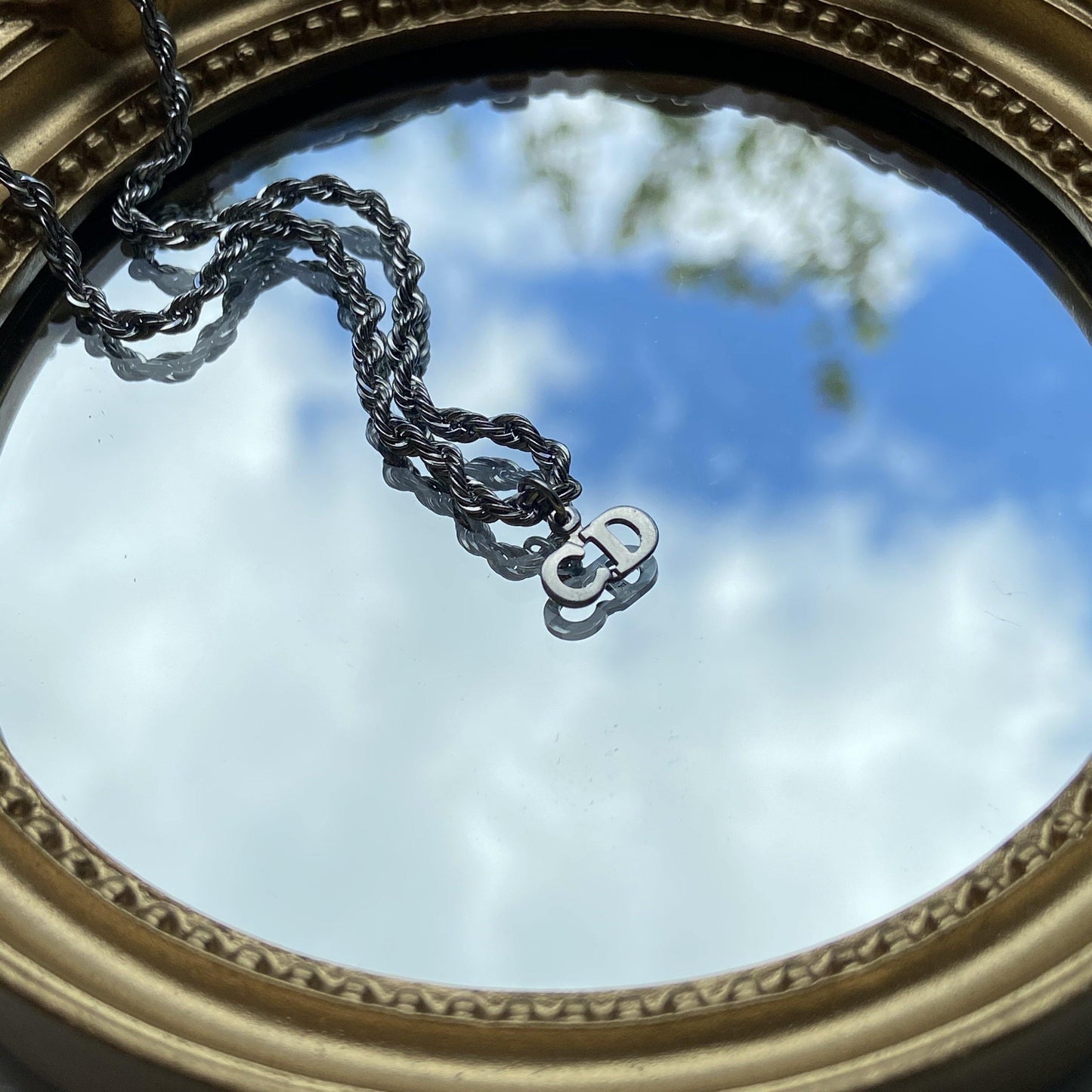 Reworked Mini Dior Pendant - Necklace - Boutique SecondLife