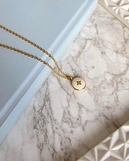 Authentic Louis Vuitton White Pendant- Necklace - Boutique SecondLife