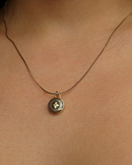 Authentic Louis Vuitton Chocolate Pendant Necklace - Boutique SecondLife