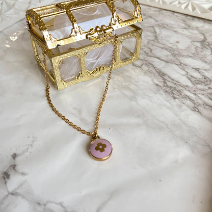 Authentic Louis Vuitton Pendant Lavender - Necklace - Boutique SecondLife