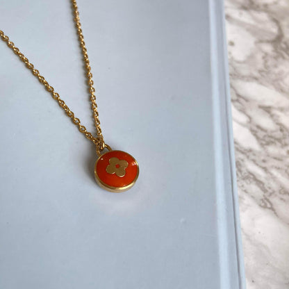 Authentic Louis Vuitton Tangerine Pendant- Necklace - Boutique SecondLife