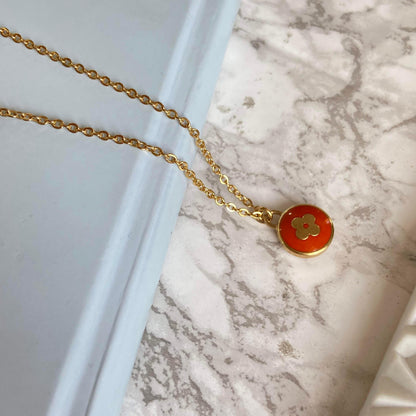 Authentic Louis Vuitton Tangerine Pendant- Necklace - Boutique SecondLife