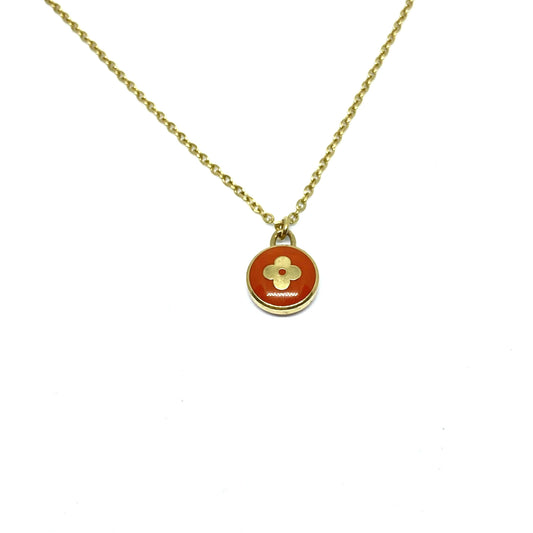 Authentic Louis Vuitton Tangerine Pendant- Necklace - Boutique SecondLife