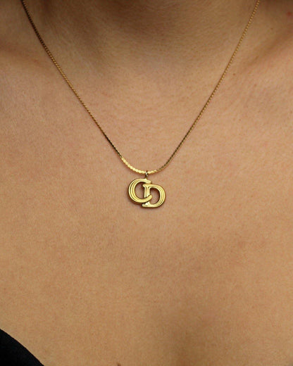 Authentic Christian Dior Vintage Pendant- Necklace - Boutique SecondLife