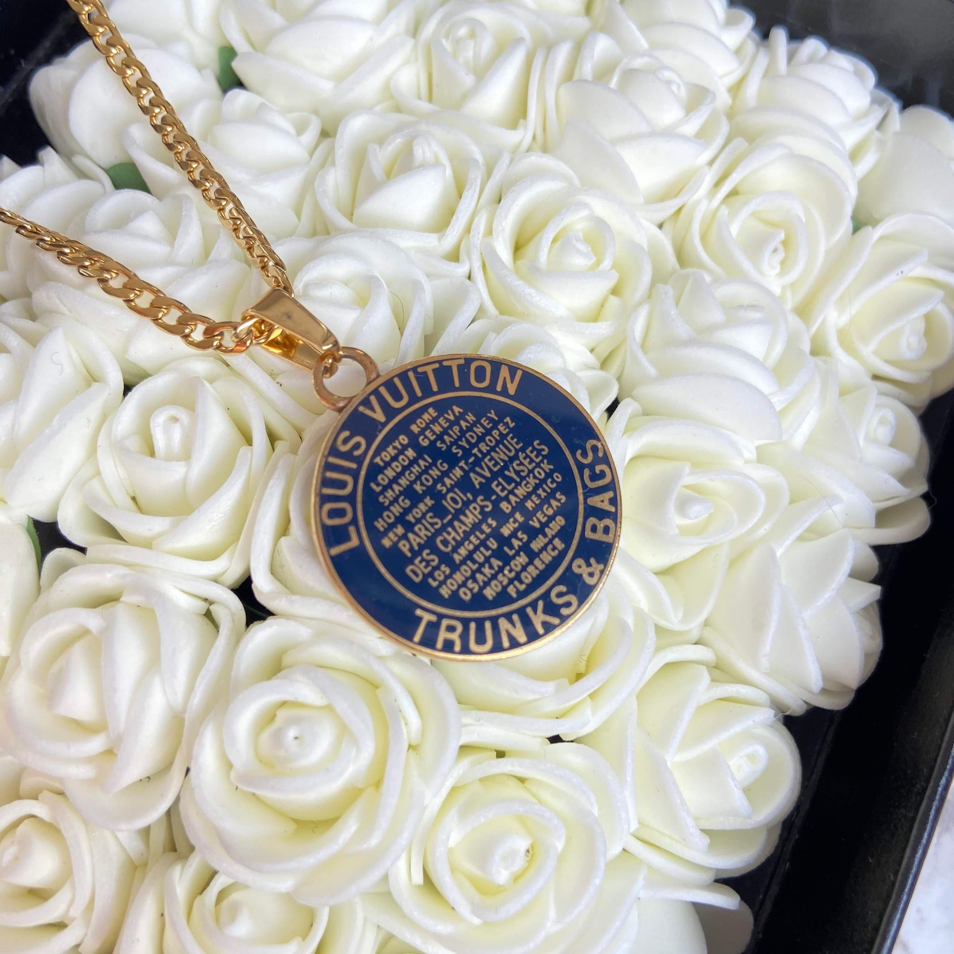 Authentic louis Vuitton Navy Blue Pendant -Authentic Charm - Boutique SecondLife