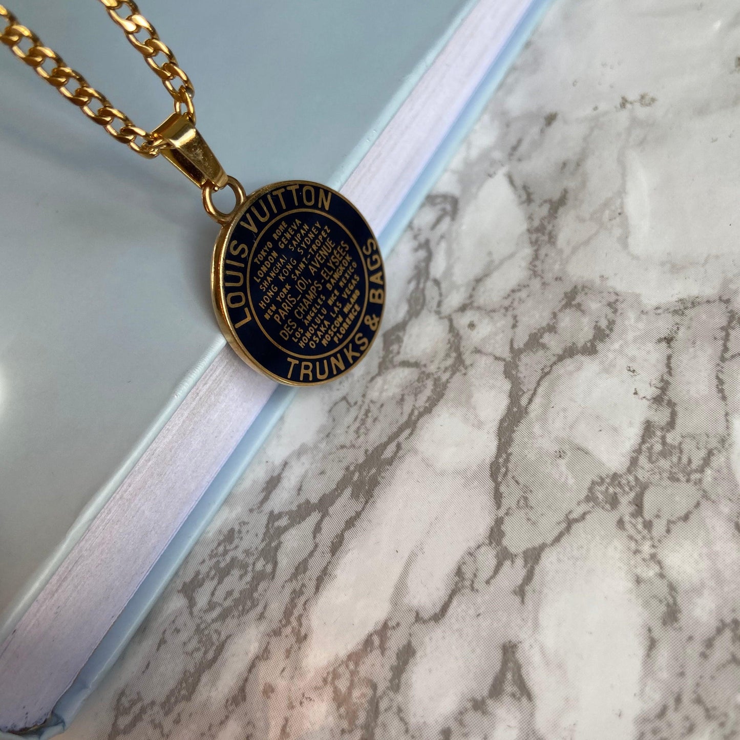 Authentic louis Vuitton Navy Blue Pendant -Authentic Charm - Boutique SecondLife
