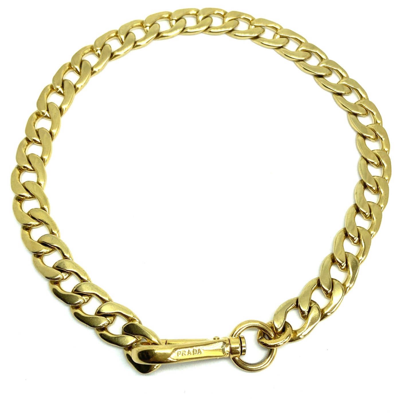 Authentic Prada Clasp-Reworked Necklace - Boutique SecondLife