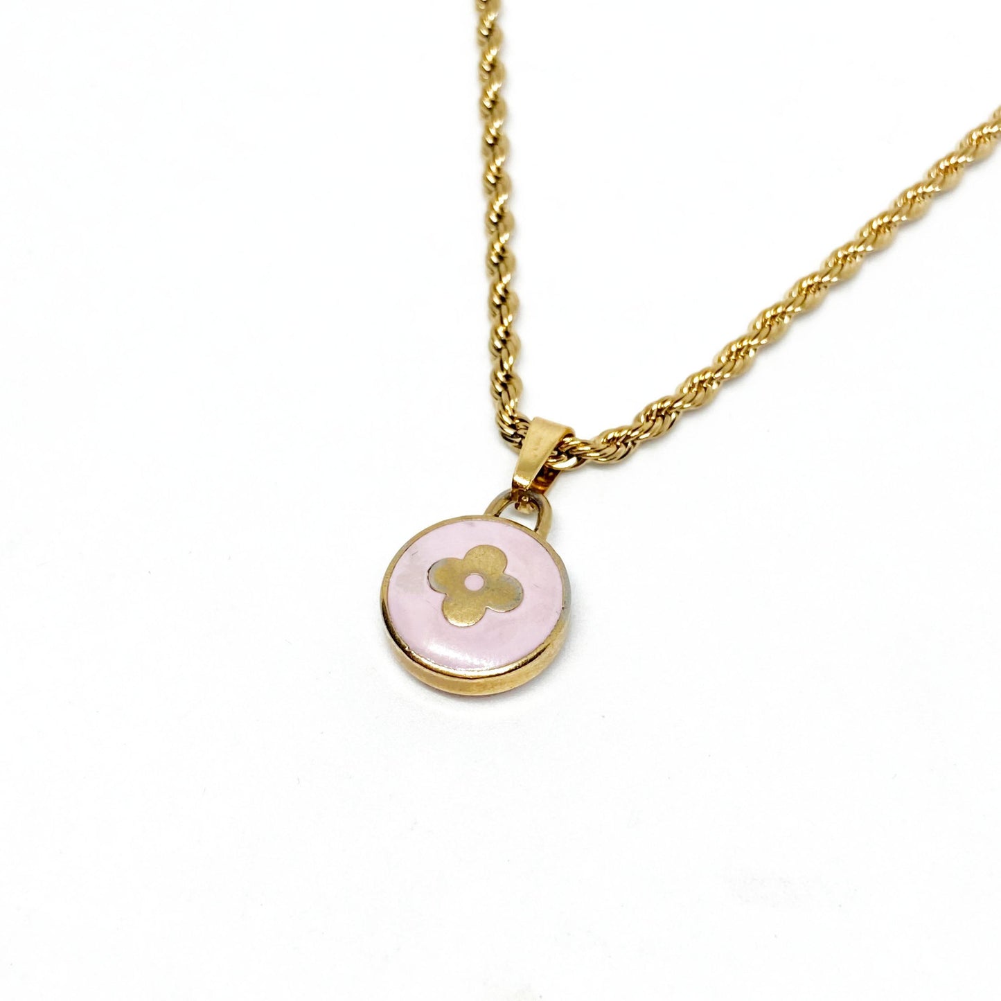 Authentic Louis Vuitton Purple Pendant- Necklace - Boutique SecondLife