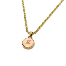 Load image into Gallery viewer, Authentic Louis Vuitton Logo Peach Pendant- Necklace - Boutique SecondLife
