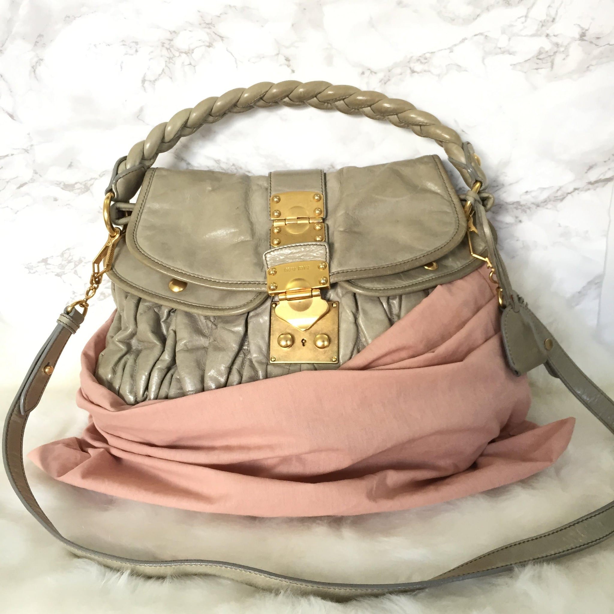 Miu Miu Authenticated Coffer Handbag