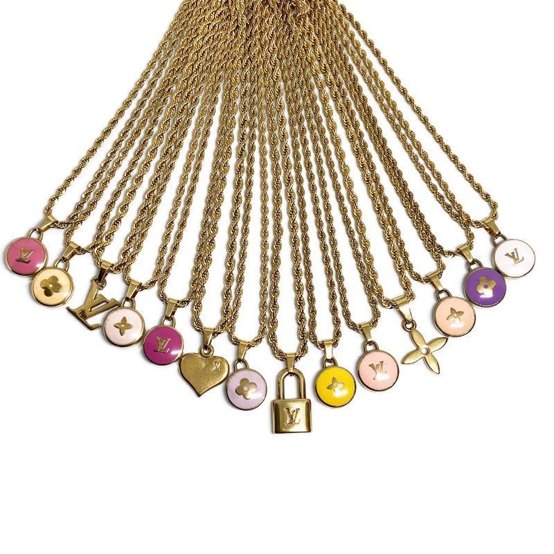 Authentic Louis Vuitton Yellow Pendant- Necklace - Boutique SecondLife