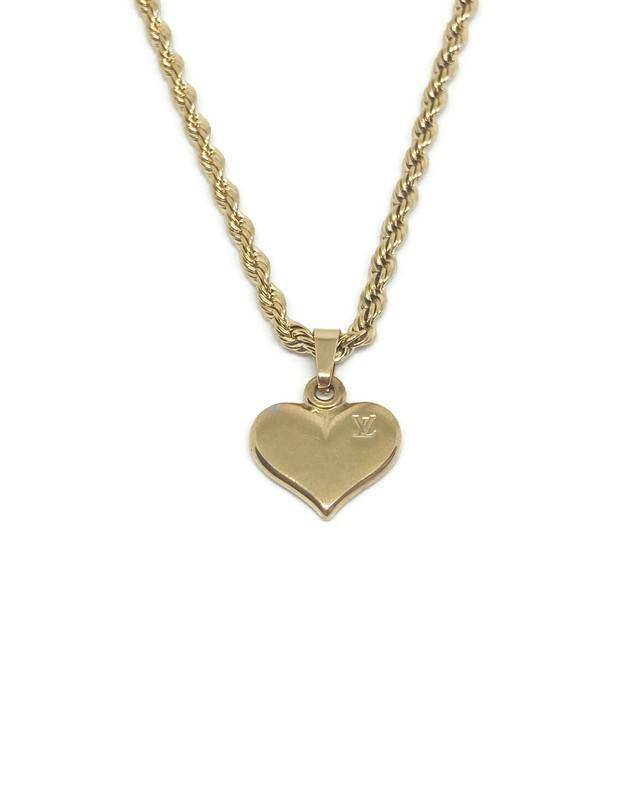 Authentic Louis Vuitton Pendant Heart Reworked Pendant - Boutique SecondLife