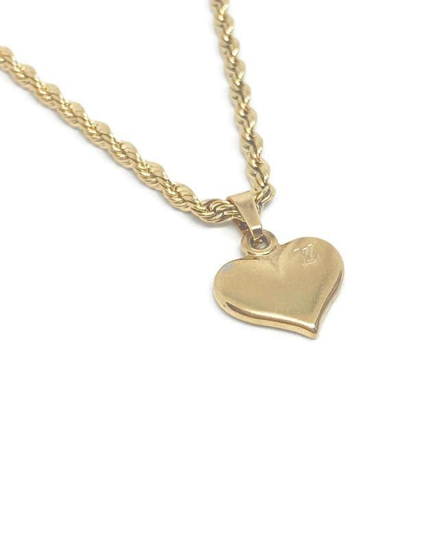 Authentic Louis Vuitton Pendant Heart Reworked Pendant - Boutique SecondLife