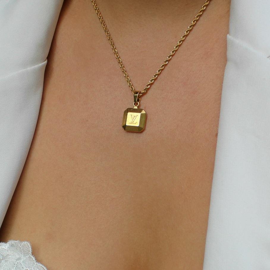 Authentic Louis Vuitton Pendant-Repurposed Necklace - Boutique SecondLife