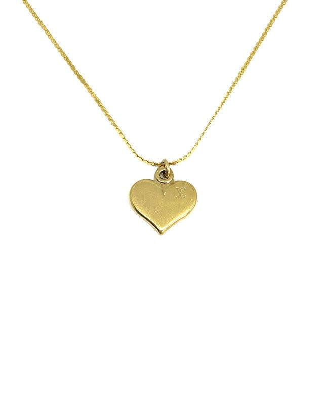 Authentic Louis Vuitton Heart Pendant- Necklace - Boutique SecondLife