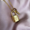 Louis Vuitton Necklace Padlock with single chain - Boutique SecondLife