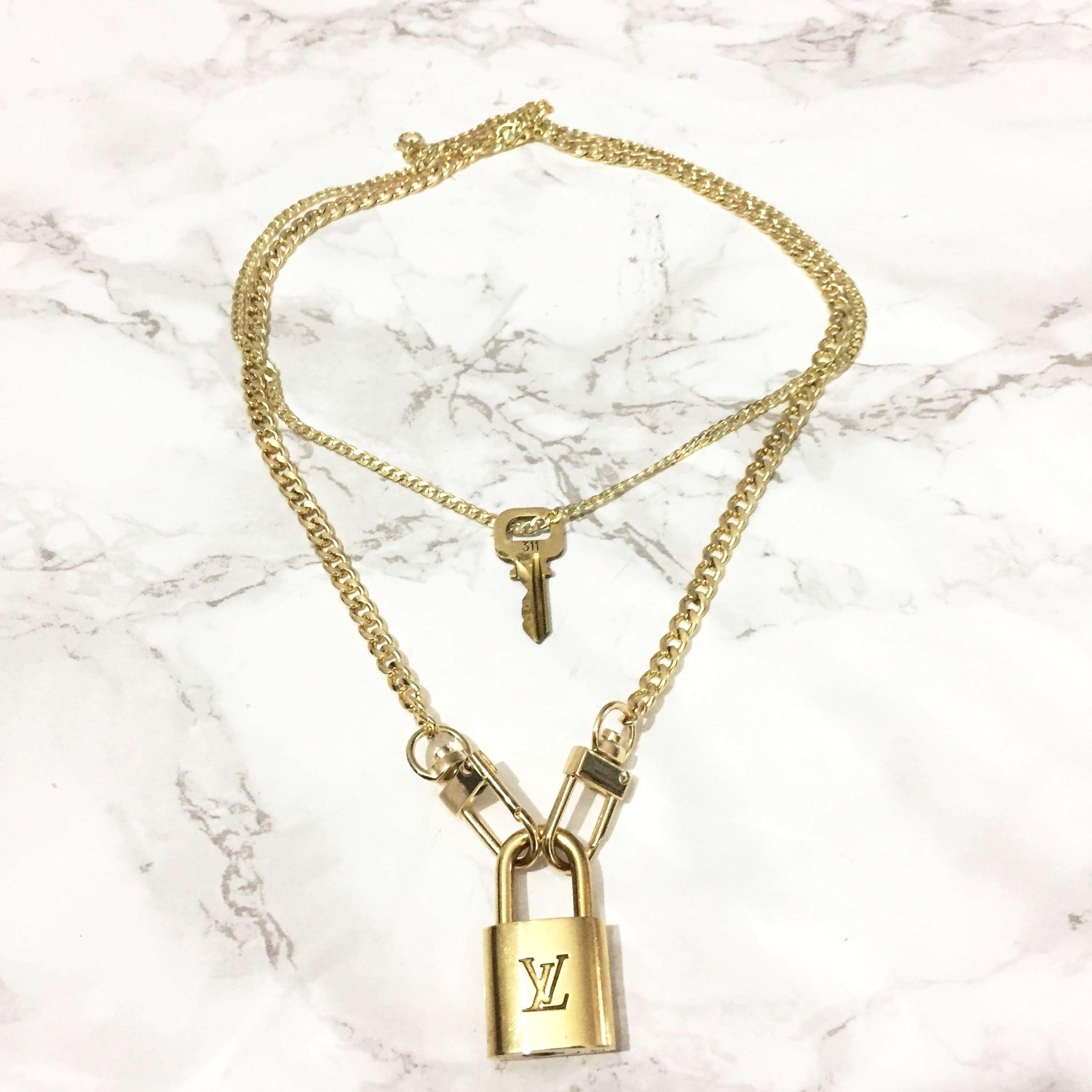 LV Lock & Key Necklace – For The Love Of Luxury
