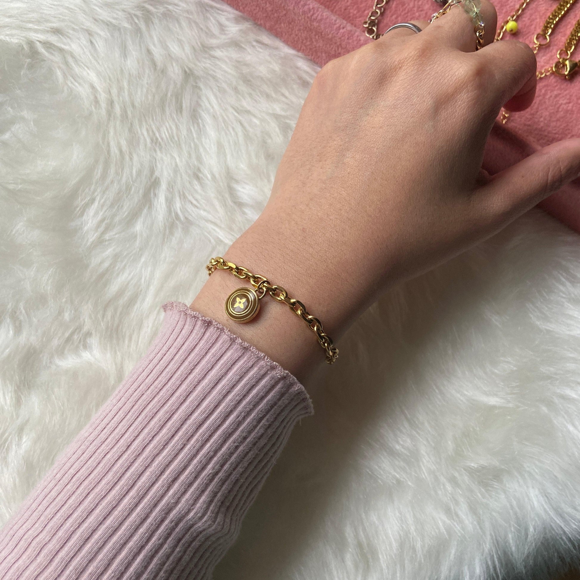 Authentic Louis Vuitton Pendant Pastilles - Repurposed Bracelet - Boutique SecondLife