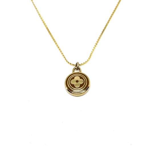 Authentic Louis Vuitton Siena Flower Pendant Necklace - Boutique SecondLife