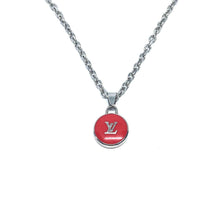 Load image into Gallery viewer, Authentic Louis Vuitton Logo Red Pendant Reworked Necklace - Boutique SecondLife