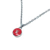Authentic Louis Vuitton Logo Red Pendant Reworked Necklace - Boutique SecondLife