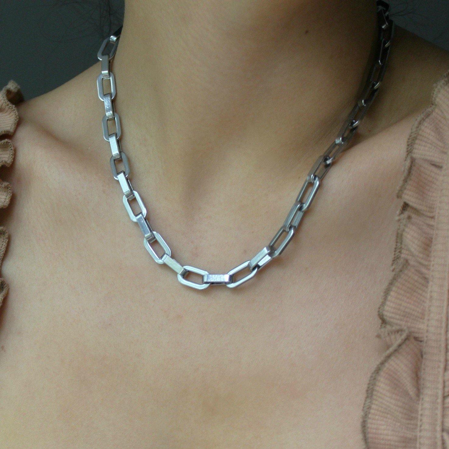 BSL - Shoreditch Geometric Chain Necklace - Boutique SecondLife